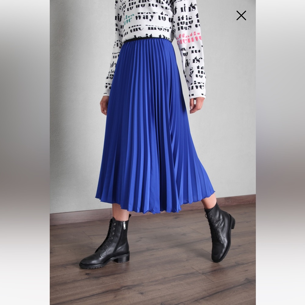 SOLD! on Ebay SportMax|Code MaxMara Label-cat Pleated Skirt.Size:IT40 US4/6. - Picture 3 of 14